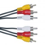 POWERTECH Καλώδιο 3x RCA Male σε 3x RCA Male (red, white, yellow), 3m