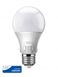 POWERTECH LED Λάμπα Bulb 9W, Daylight 6500K, E27, Samsung LED, IC