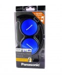 Ακουστικά Stereo Panasonic RP-HF300ME-A με Μικρόφωνο με Πλήκτρο Ελέγχου, δυνατότητα Αναδίπλωσης και Μηχανισμό Περιστροφής Μπλε