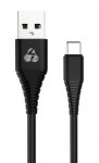 POWERTECH Καλώδιο USB σε Type-C eco PTR-0060 copper, 1m , μαύρο