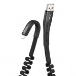 Καλώδιο σύνδεσης Hoco U78 Cotton Treasure USB σε Micro-USB Fast Charging 2.4A 1.2μ Μαύρο