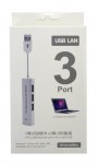 Εξωτερική Κάρτα Δικτύου Mobilis USB Fast Ethernet με Usb Hub 3 Υποδοχών