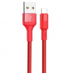 Καλώδιο σύνδεσης Hoco X26 Xpress USB σε USB-C Fast Charging 2A Κόκκινο 1μ