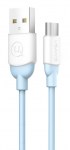 USAMS Καλώδιο USB σε Micro USB US-SJ247-BL, Ice-Cream , 1m, μπλε