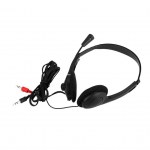 Ακουστικά Stereo Mee-Ole PC-900 με Μικρόφωνο και Διπλή Έξοδο 3.5mm Μαύρα